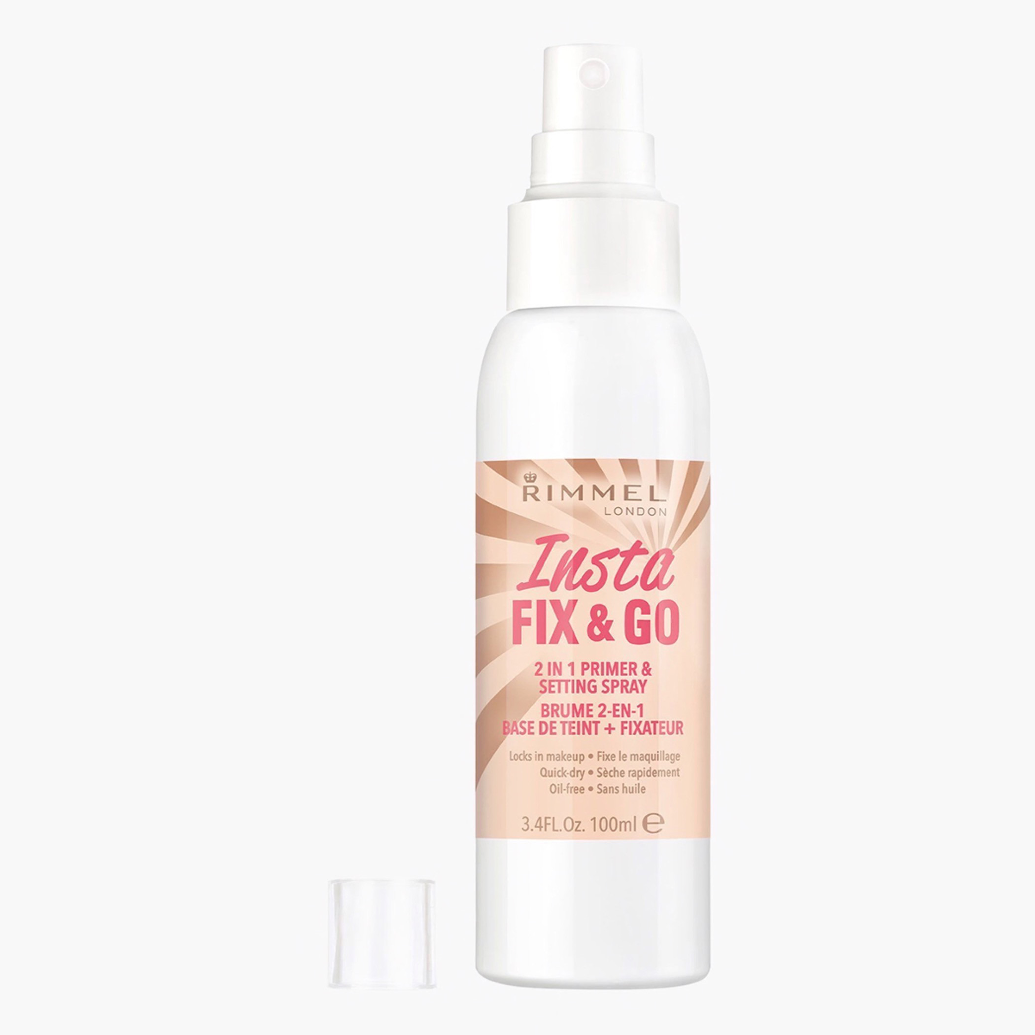 بخاخ برايمر ومثبت 2 في 1 إنستا فيكس من ريميل لندن- 100 مل-beautyandpersonalcare-makeup-face-settingspray-image-1