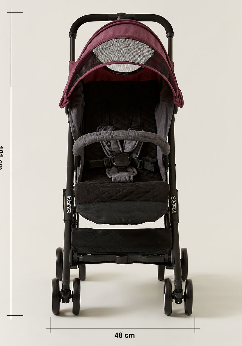 Giggles Nano Maroon Stroller with Sun Canopy (Upto 3 years)-Strollers-image-9