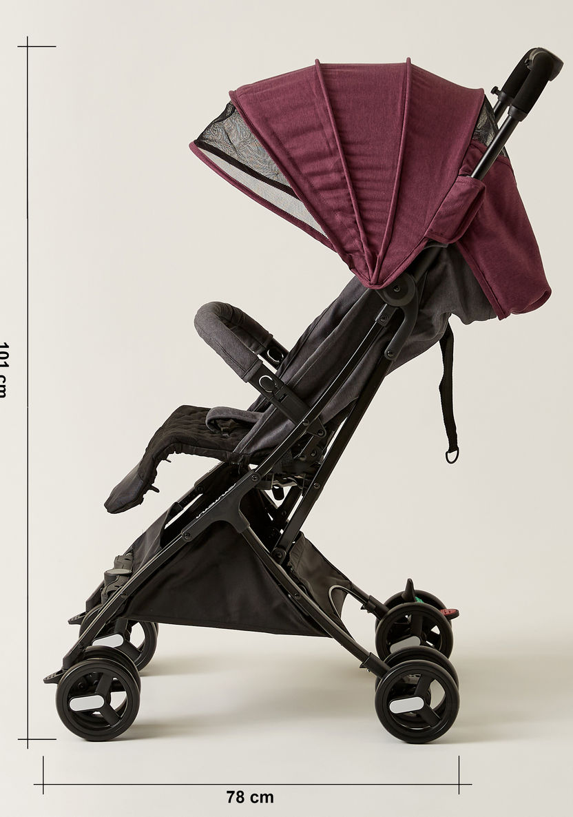 Giggles Nano Maroon Stroller with Sun Canopy (Upto 3 years)-Strollers-image-10