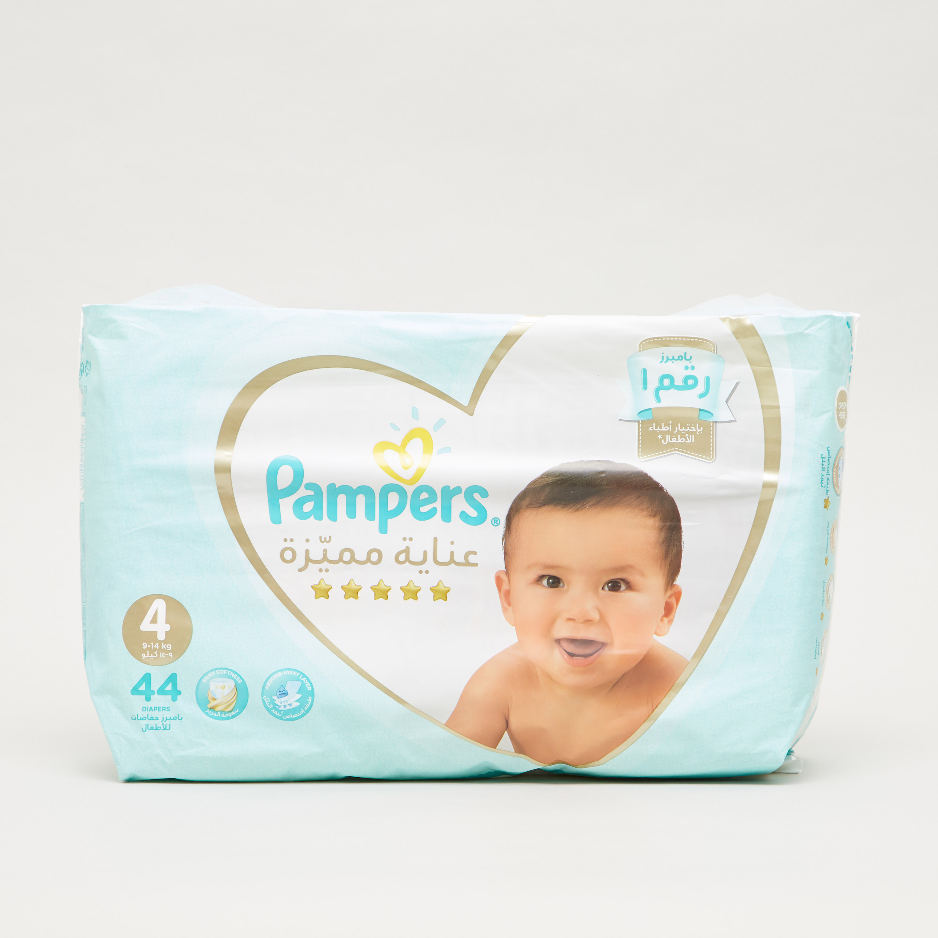 حفاضات بريميوم كير ماكسي من بامبرز مقاس 4 عبوة 44 قطعة 9-14 كجم-baby-diapering-diapers-image-1