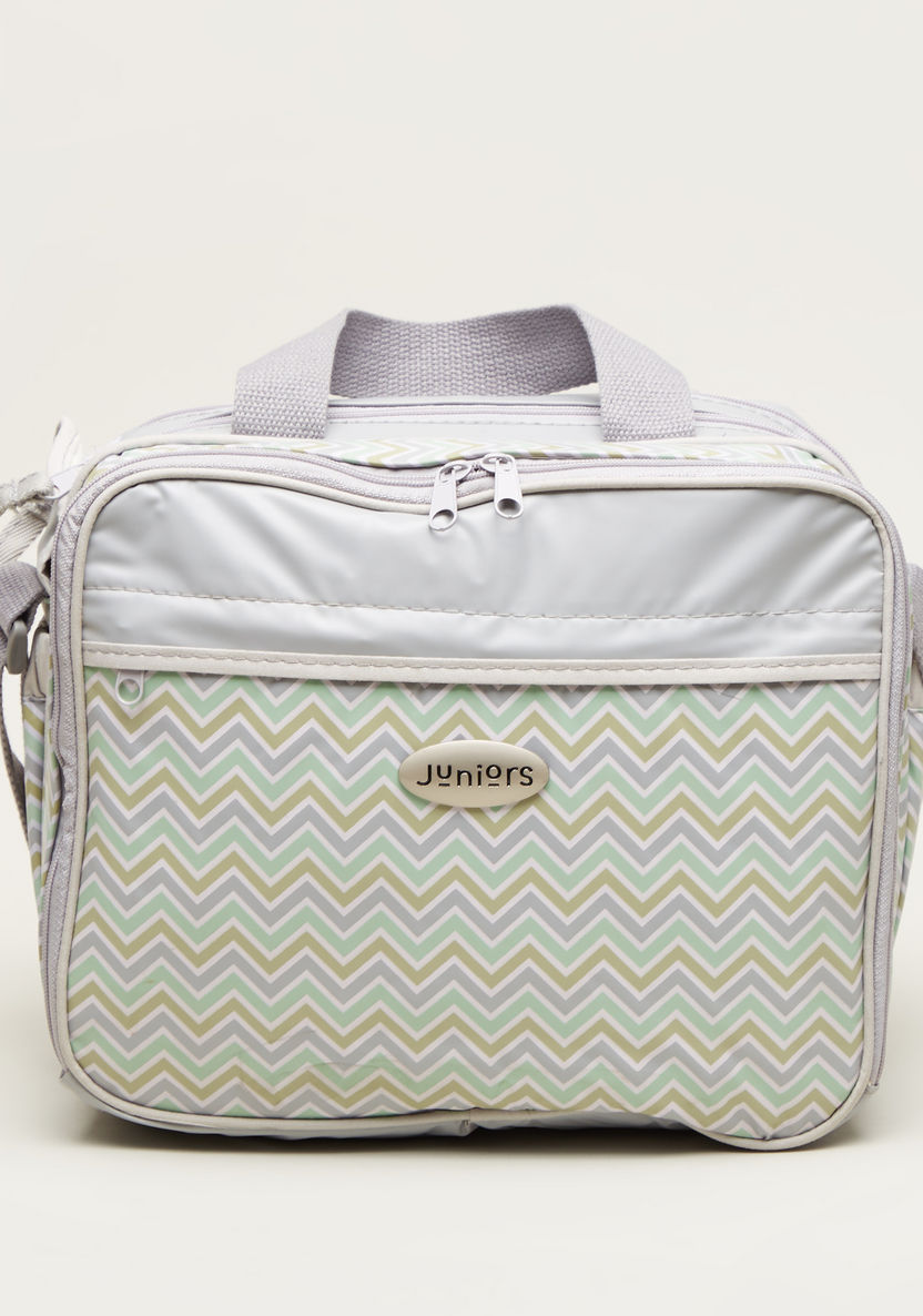 Juniors Chevron Print Diaper Bag with Double Handles-Diaper Bags-image-1