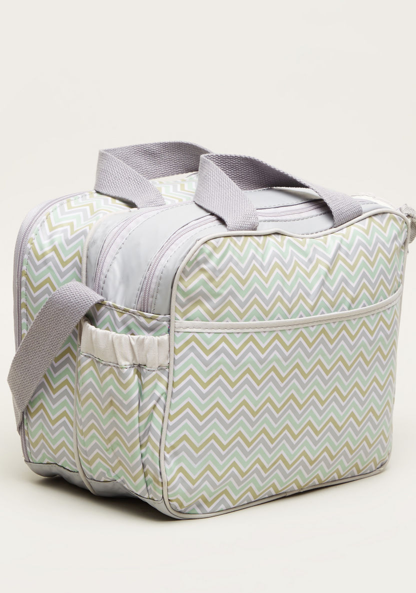 Juniors Chevron Print Diaper Bag with Double Handles-Diaper Bags-image-3