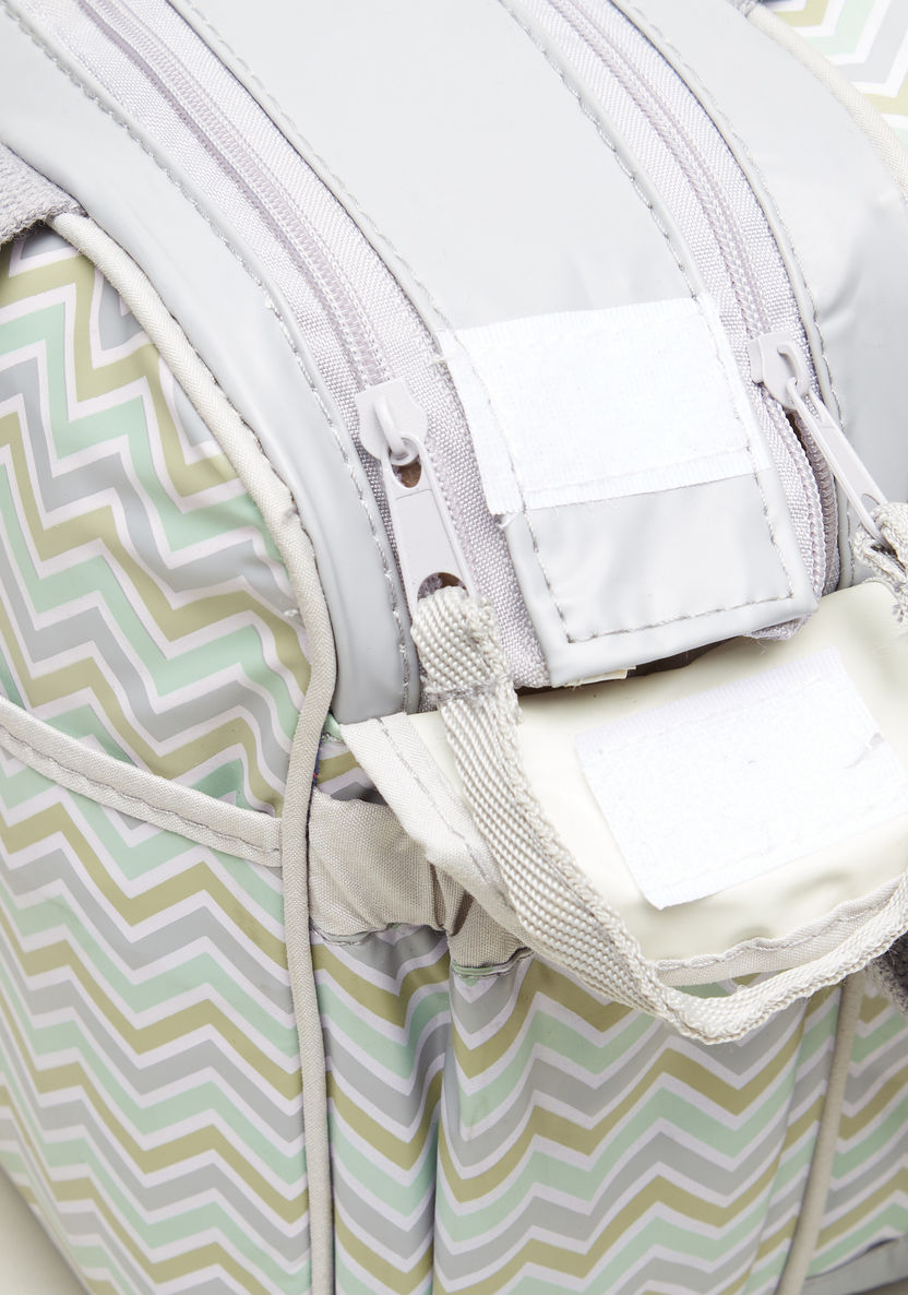 Juniors Chevron Print Diaper Bag with Double Handles-Diaper Bags-image-4