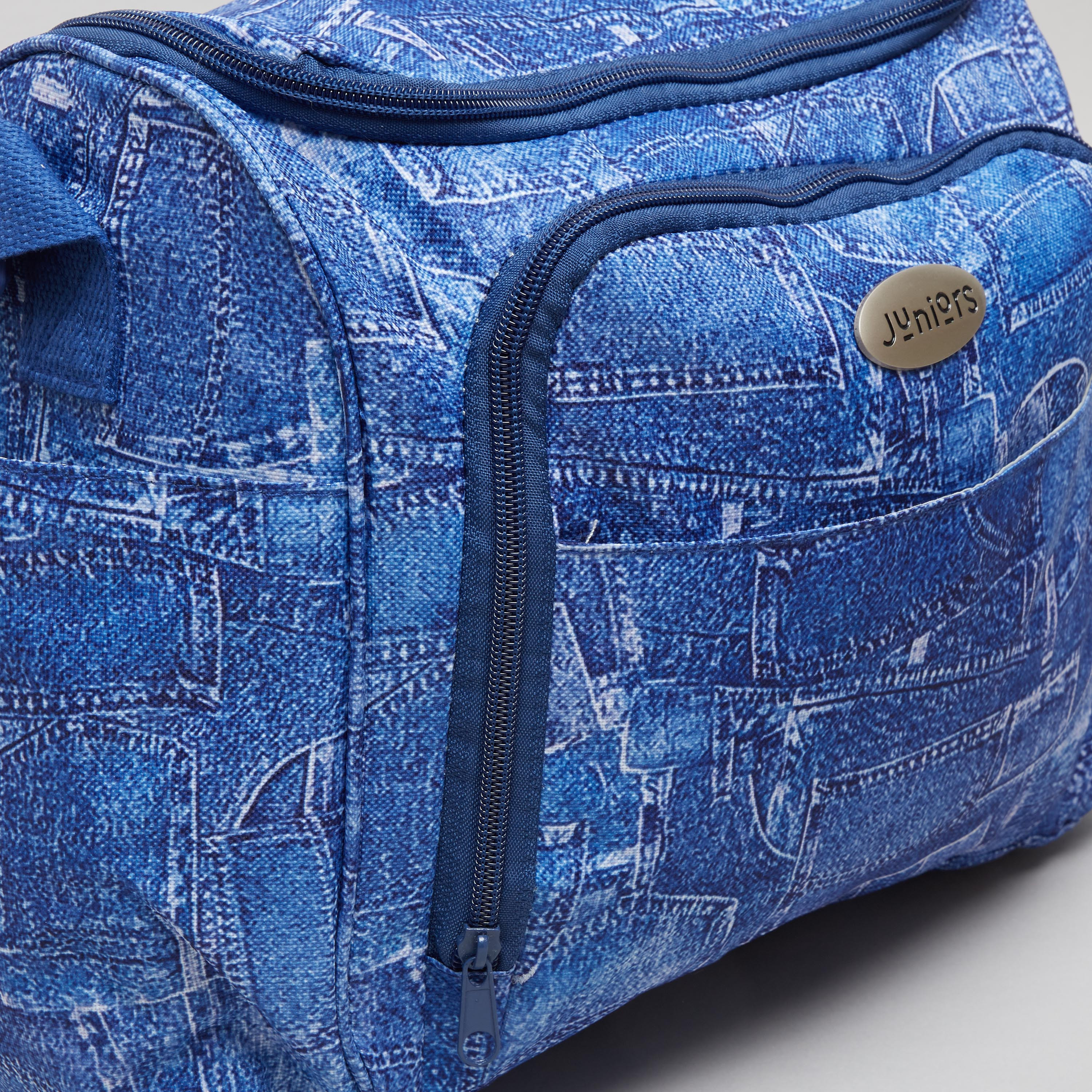 Juniors Denim Diaper Bag with Zip Closure-baby-gear-diaperbags-image-3