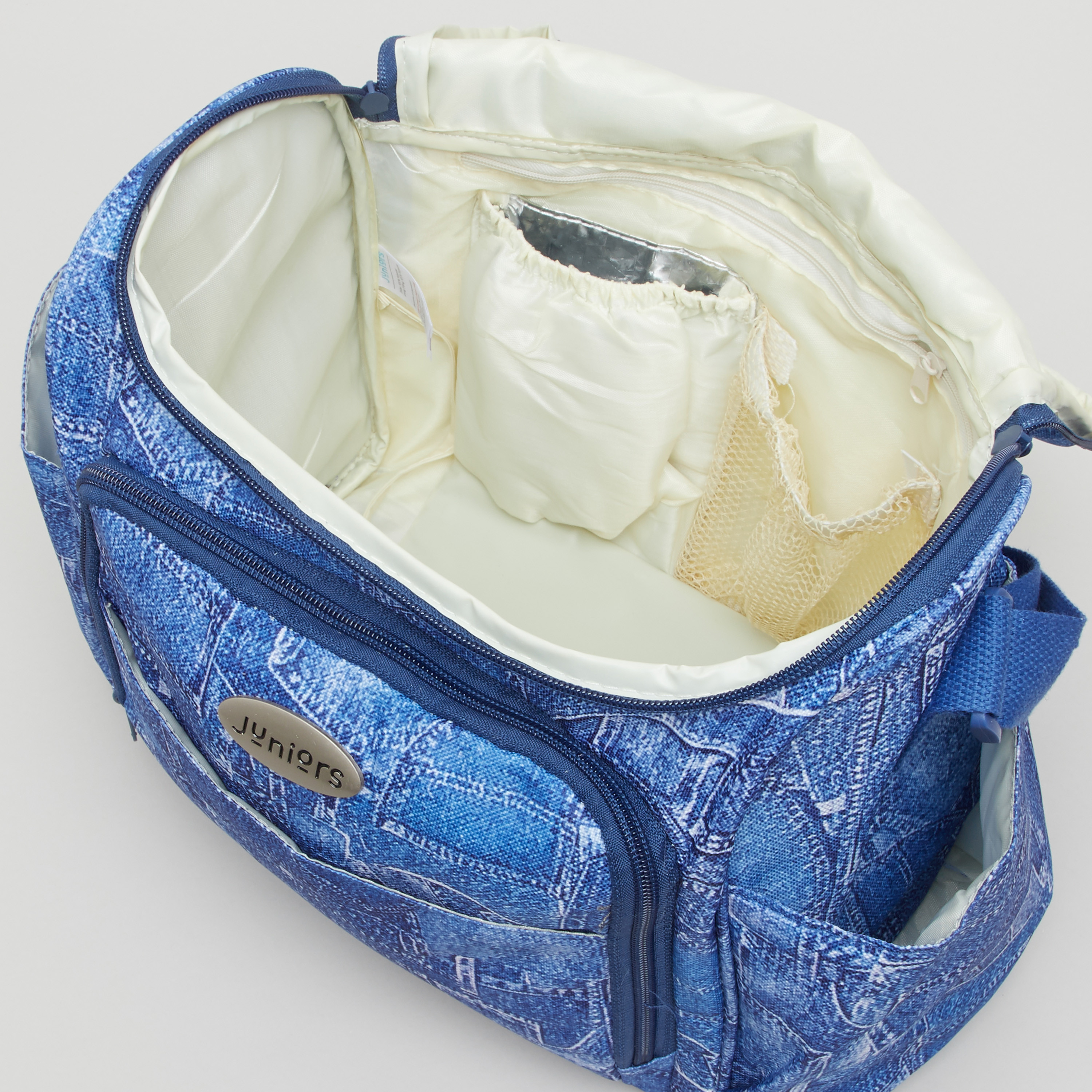 Juniors Denim Diaper Bag with Zip Closure-baby-gear-diaperbags-image-4