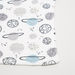 Juniors Space Print Blanket with Moon Applique - 75x75 cms-Blankets and Throws-thumbnail-2