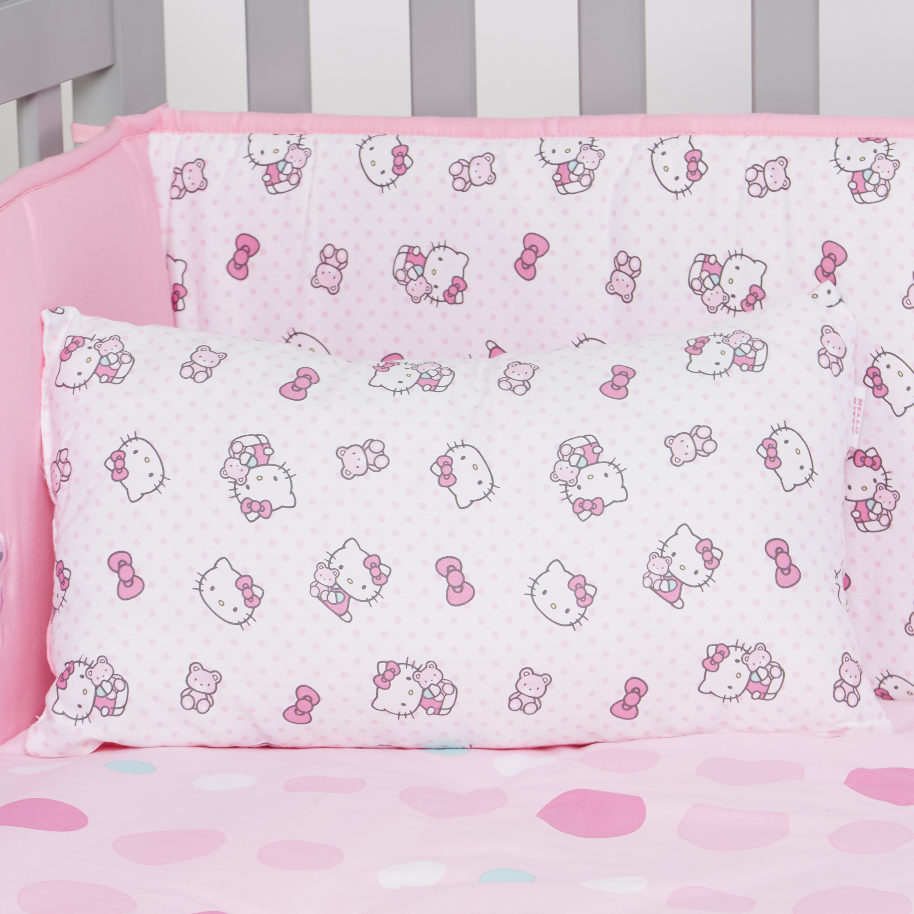 Hello kitty crib outlet bumper