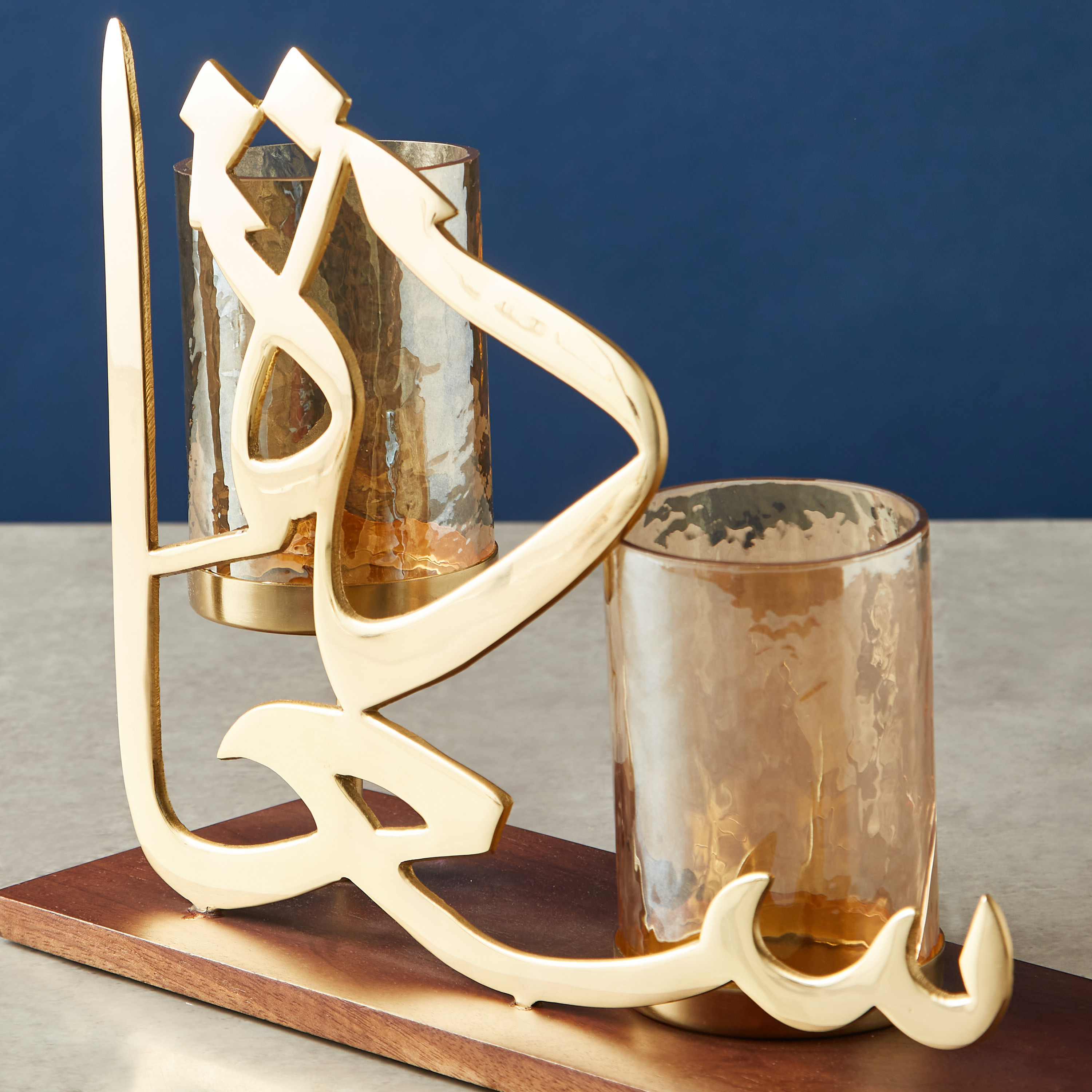 Arabic Vibes Calligraphy with Decorative Tealight Holder-household-decor-candleholdersandlanterns-image-2