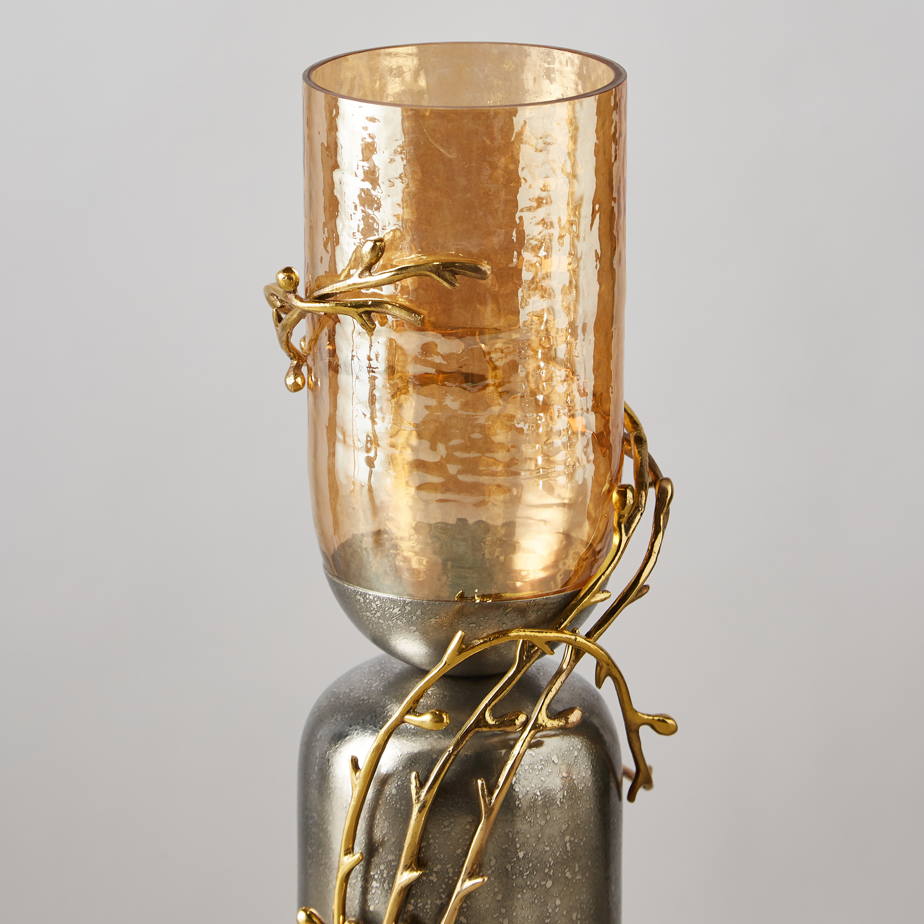 April Bloom Embellished Pillar Candleholder - 25 cms-household-decor-candleholdersandlanterns-image-3
