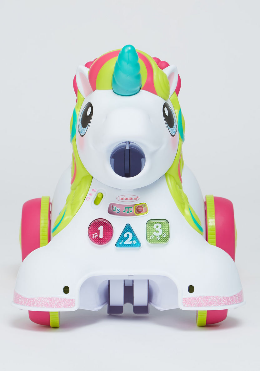 Infantino 3-in-1 Unicorn Ride-On Toy with Sound-Bikes and Ride ons-image-1