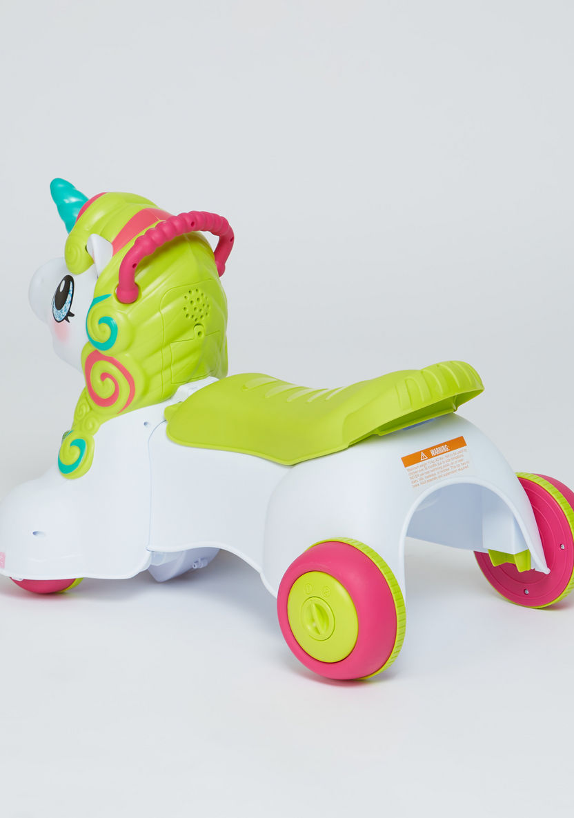Infantino 3-in-1 Unicorn Ride-On Toy with Sound-Bikes and Ride ons-image-2