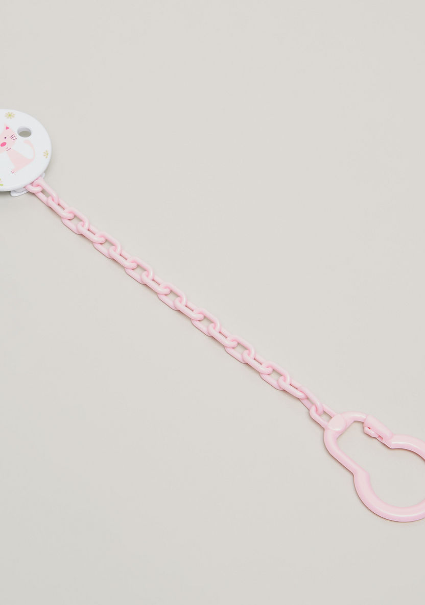Ai-NON Kitty Print Pacifier Clip-Pacifiers-image-2
