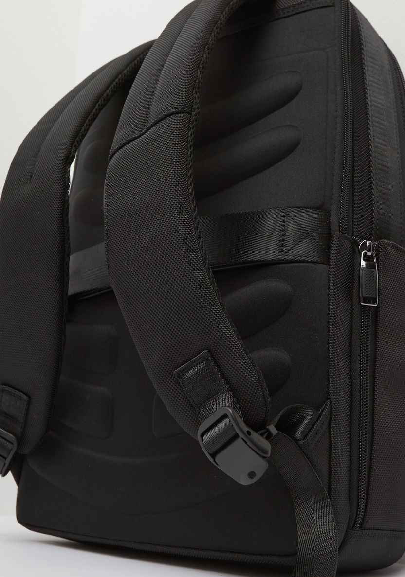 Duchini Solid Backpack with Zip Closure-Men%27s Backpacks-image-2