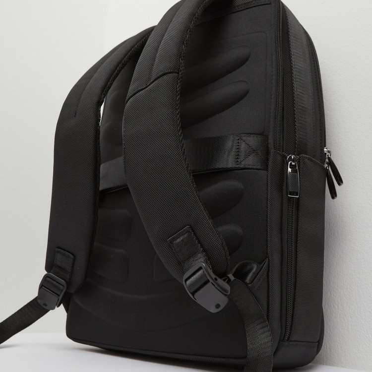 Duchini Solid Backpack with Zip Closure