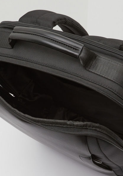 Duchini Solid Backpack with Zip Closure-Men%27s Backpacks-image-3