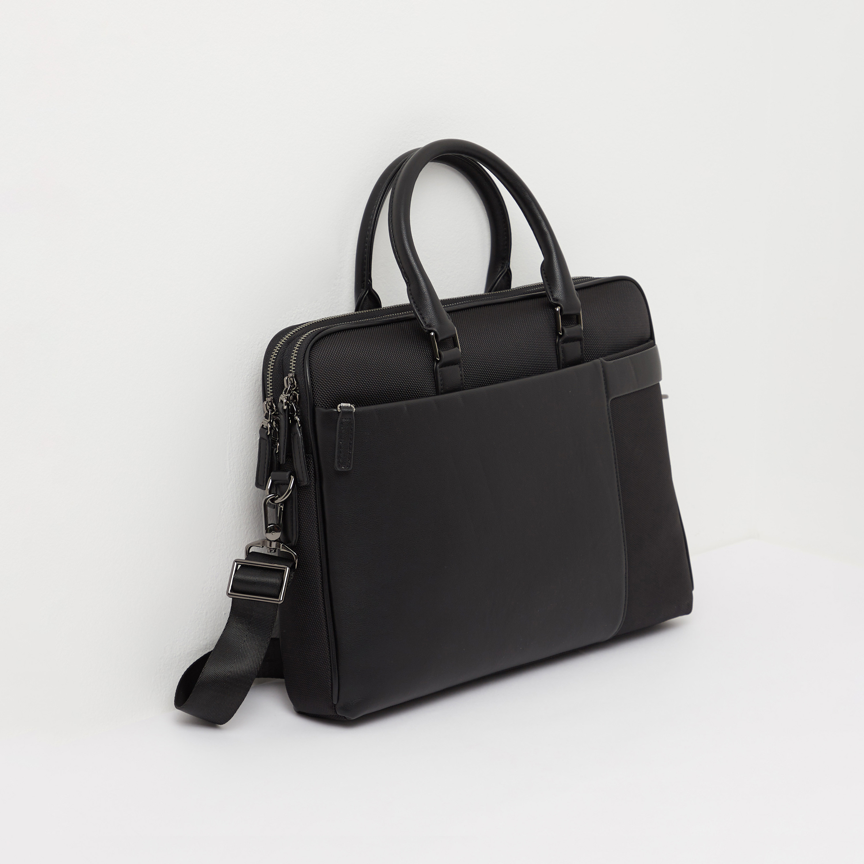Duchini Plain Portfolio Bag-men-bags-image-4