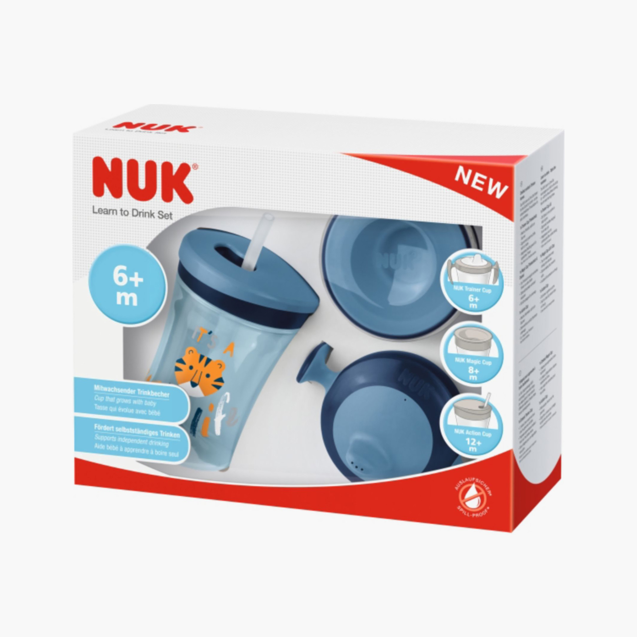 NUK 3-Piece Learn to Drink Trainer Cup Set-baby-feeding-feedingbottles-bottlesandteats-image-1