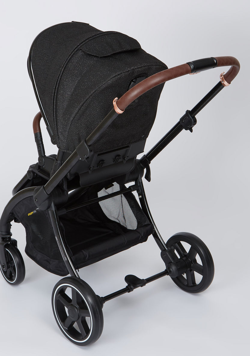 Giggles Aura Black Reversible Baby Stroller with Push-Button Fold Feature (Upto 3 years)-Strollers-image-3