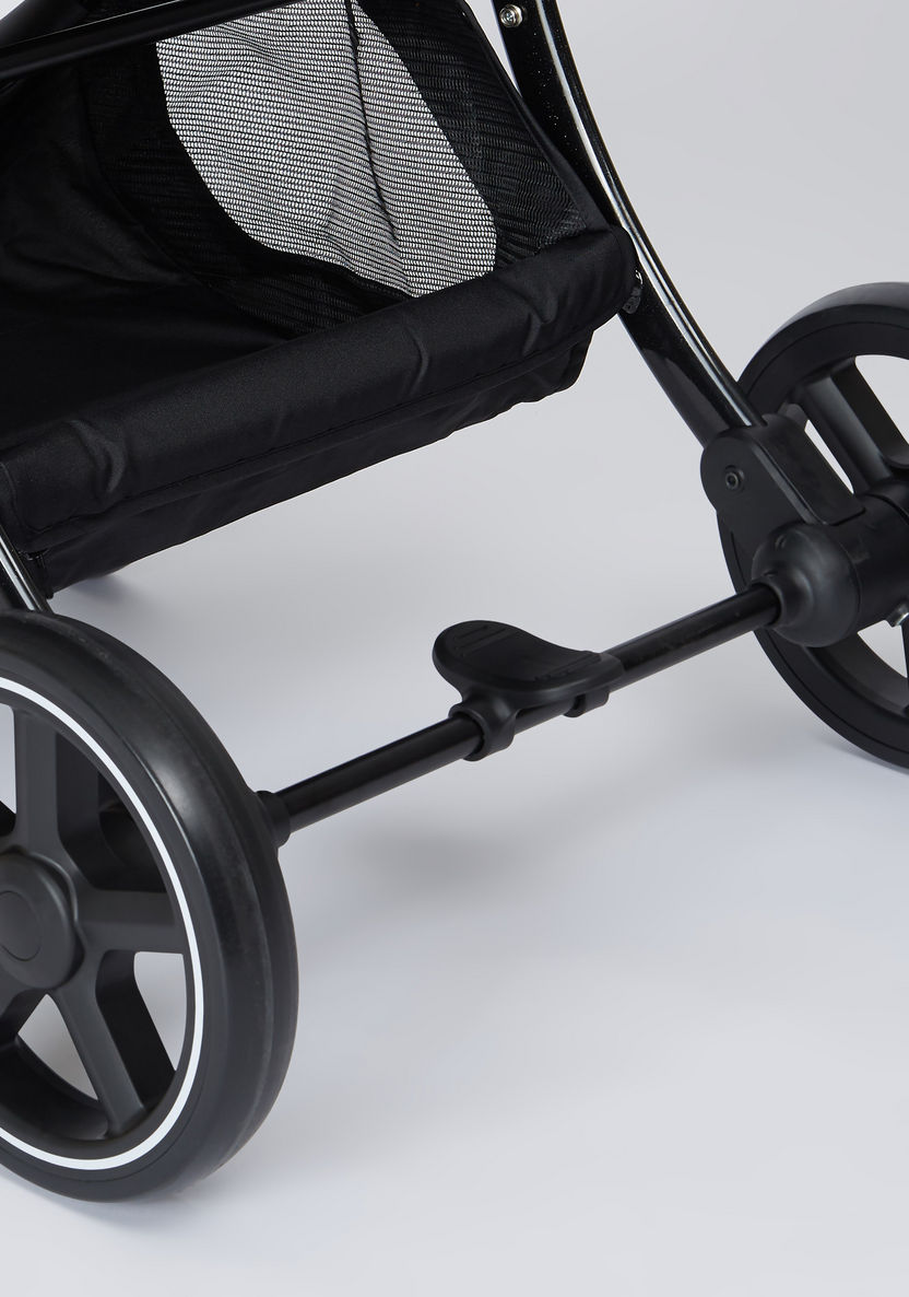 Giggles Aura Black Reversible Baby Stroller with Push-Button Fold Feature (Upto 3 years)-Strollers-image-5