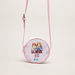 Barbie Print Round Handbag with Sequin Detail-Bags and Backpacks-thumbnail-0