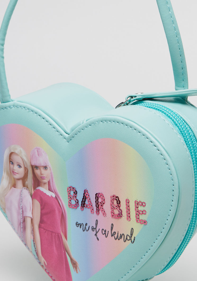 Barbie Print Crossbody Bag with Shoulder Strap-Bags and Backpacks-image-2