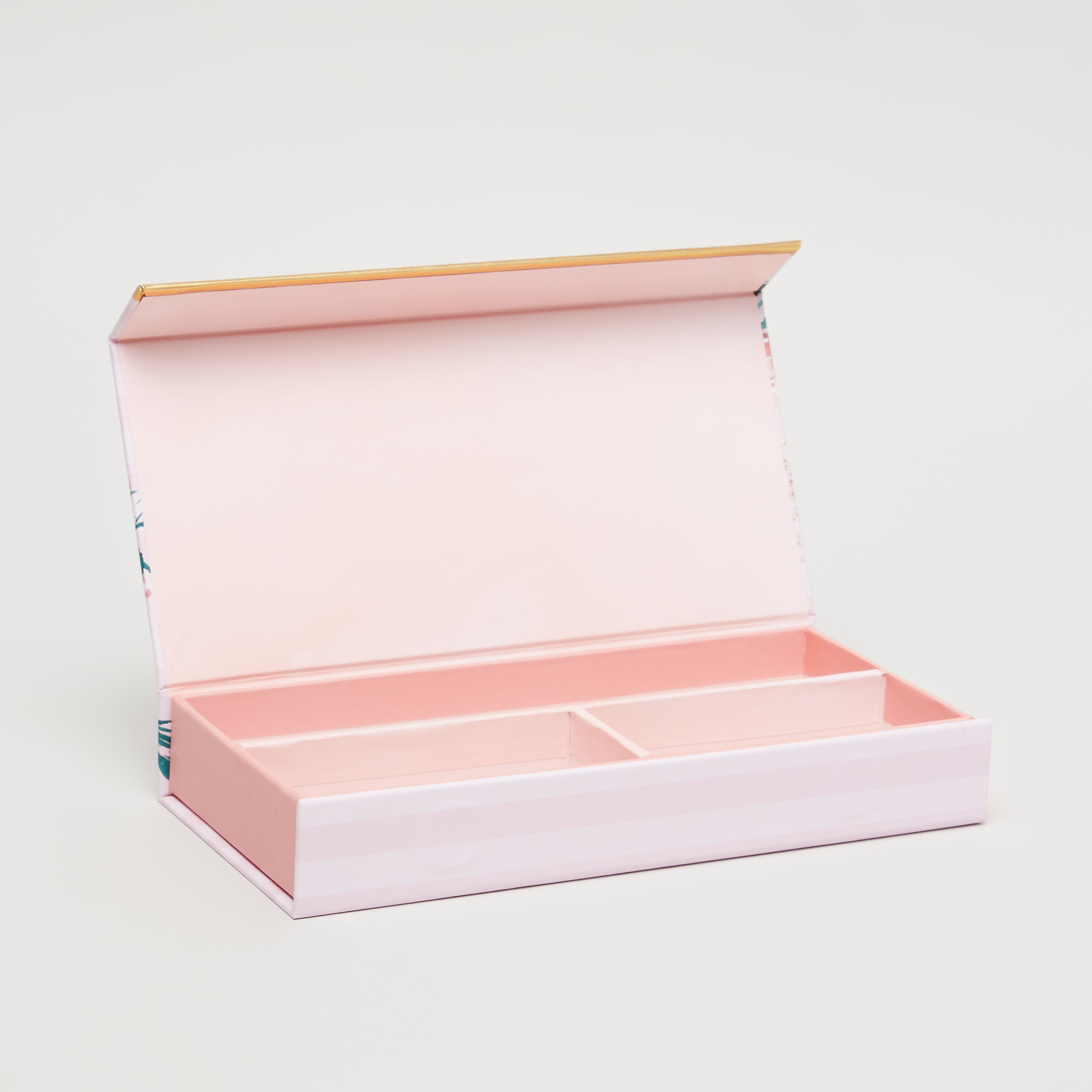 صندوق أقلام مستطيل بطبعات زهرية من ليدي جاين - 22x10x3 سم-school-stationery-desksupplies-image-2