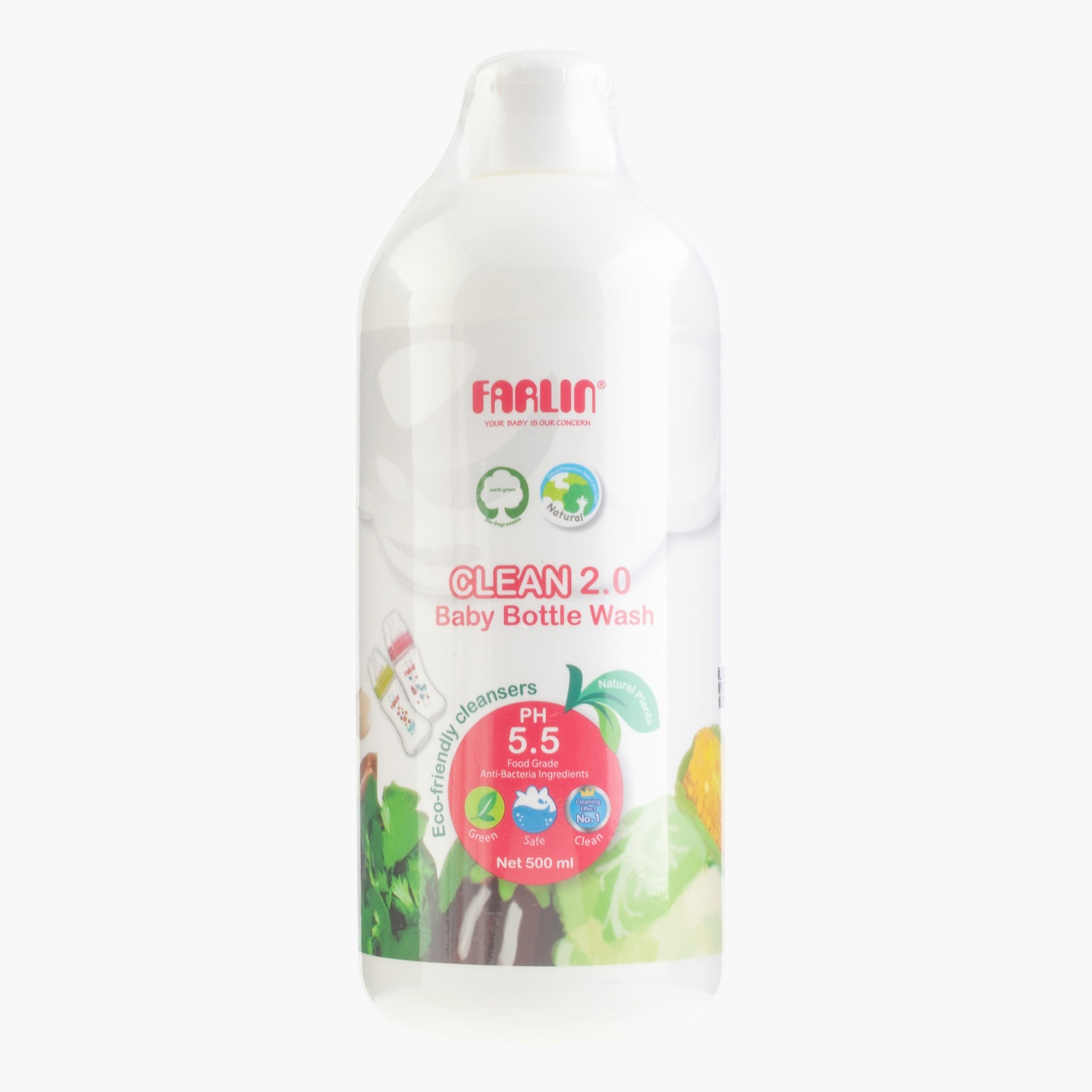 FARLIN Clean 2.0 Baby Bottle Wash Flip Cup - 500 ml-baby-feeding-cleaningliquids-image-1