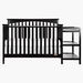 Dream On Me Chloe Grey 3-In-1 Convertible Wooden Crib with Changer (Up to 5 years)-Baby Cribs-thumbnail-3