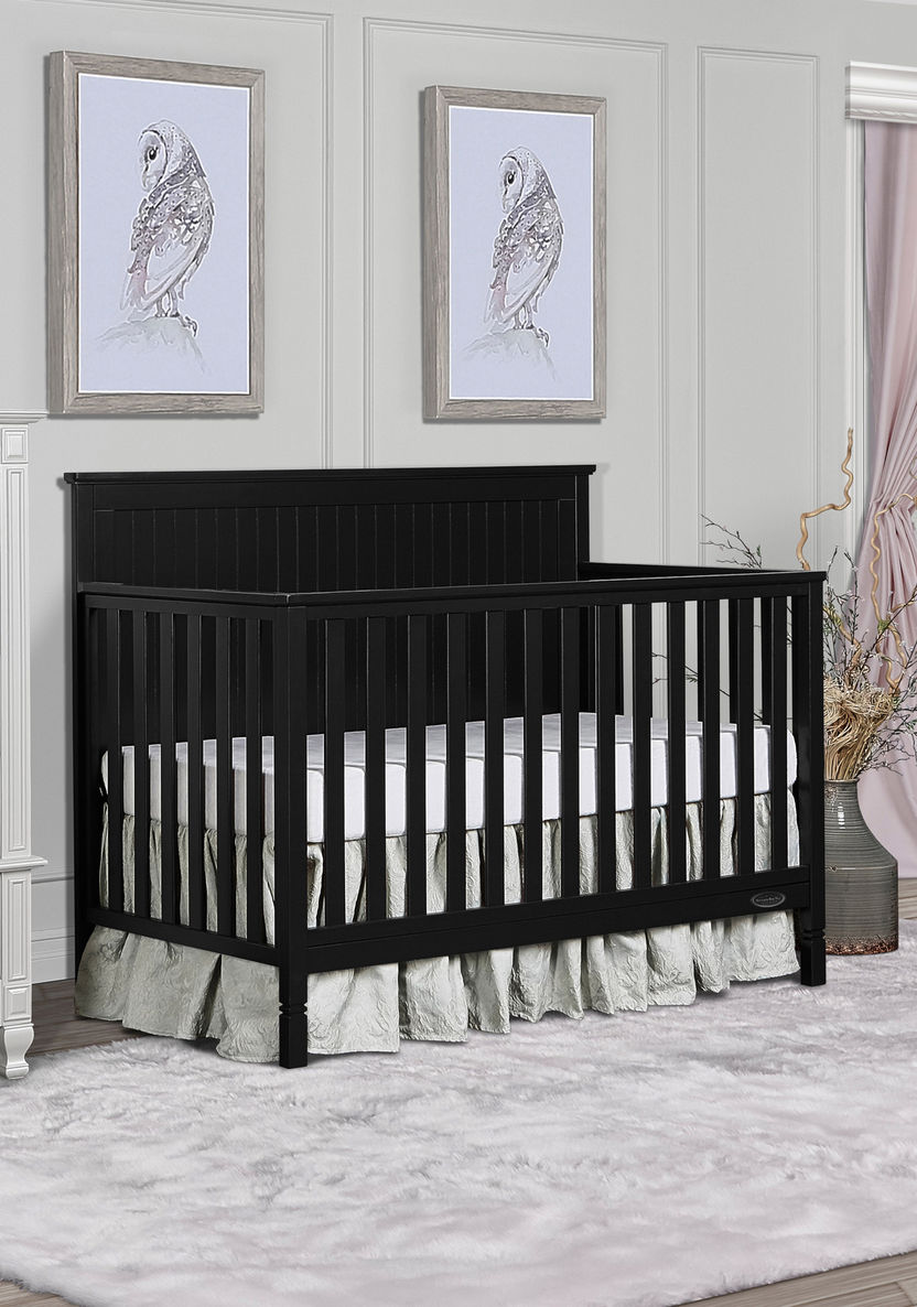 Dream On Me Alexa 5-In-1 Convertible Crib - Grey (Up to 5 years)-Baby Cribs-image-0