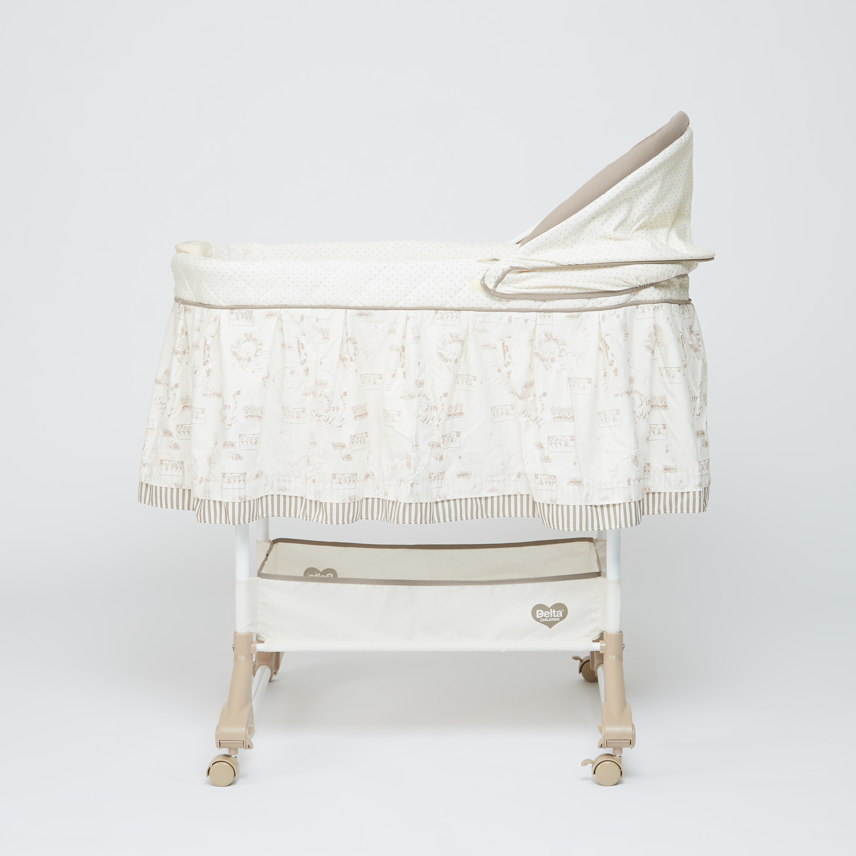 Delta children playtime rocking jungle bassinet online