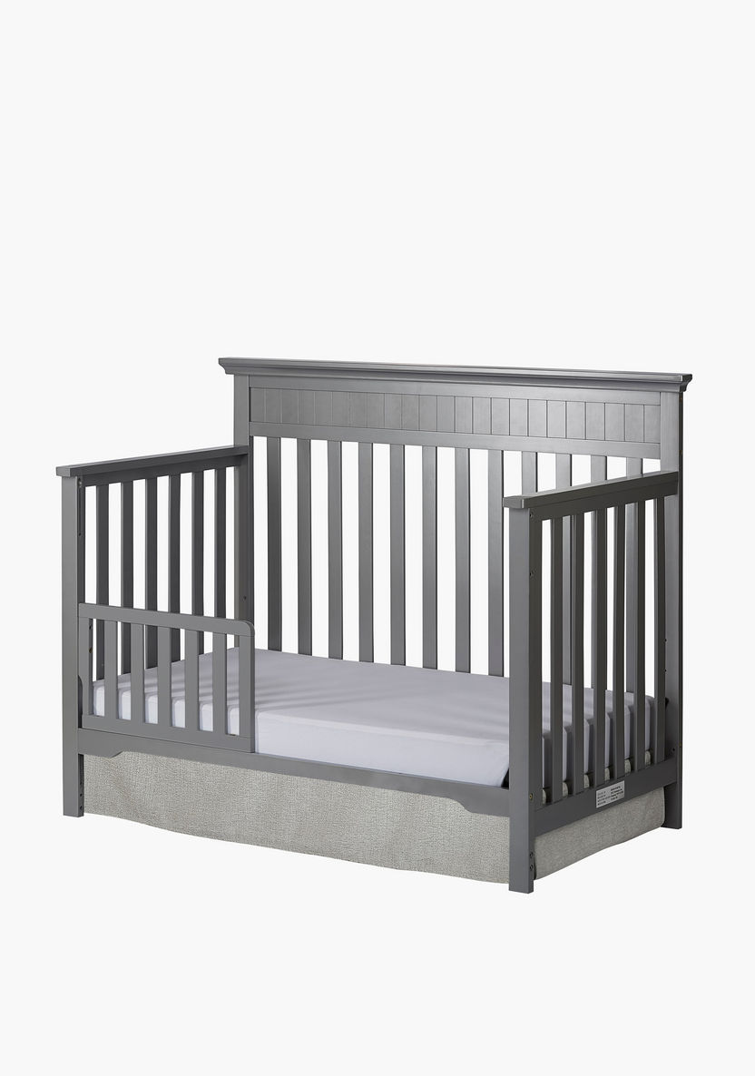 Dream On Me Cheasapeake Grey 3-in-1 Convertible Wooden Crib (Up to 5 years)-Baby Cribs-image-1