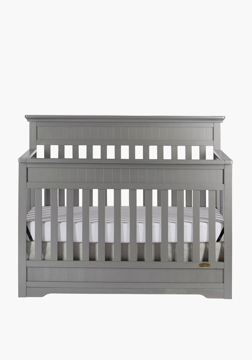 Dream On Me Cheasapeake Grey 3-in-1 Convertible Wooden Crib (Up to 5 years)-Baby Cribs-image-2