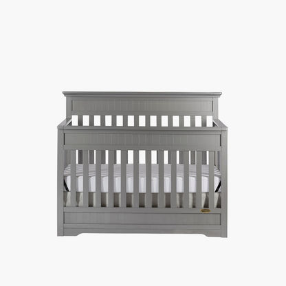 Dream On Me Cheasapeake Grey 3-in-1 Convertible Wooden Crib (Up to 5 years)