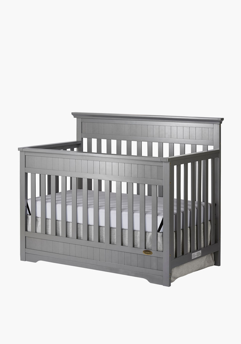 Dream On Me Cheasapeake Grey 3-in-1 Convertible Wooden Crib (Up to 5 years)-Baby Cribs-image-4