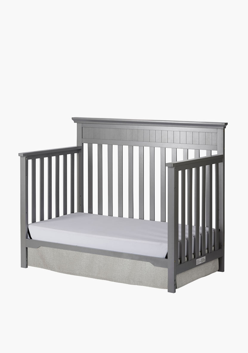 Dream On Me Cheasapeake Grey 3-in-1 Convertible Wooden Crib (Up to 5 years)-Baby Cribs-image-6
