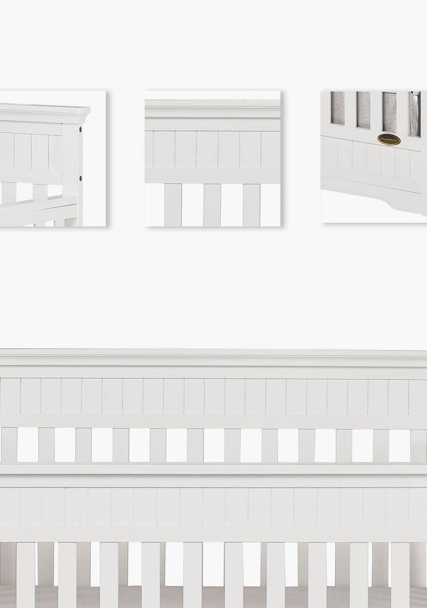 Dream On Me Cheasapeake Grey 3-in-1 Convertible Wooden Crib (Up to 5 years)-Baby Cribs-image-2