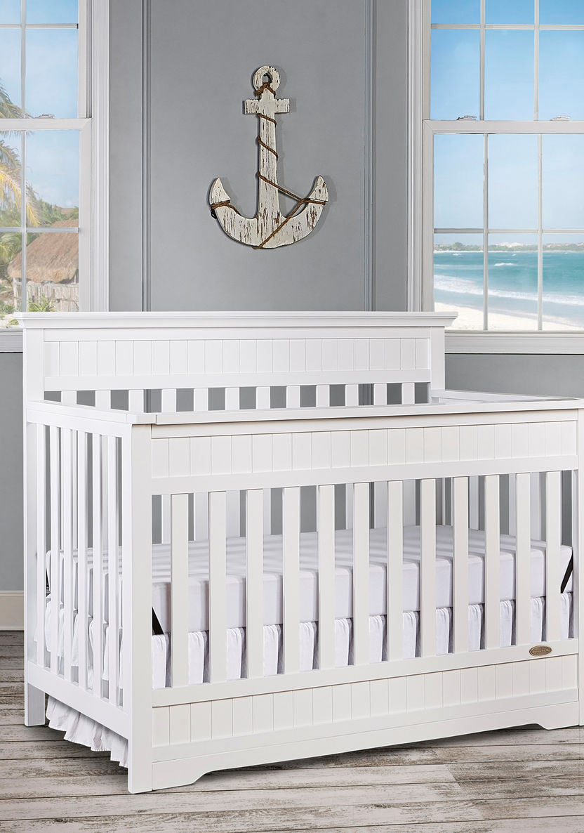 Dream On Me Cheasapeake Grey 3-in-1 Convertible Wooden Crib (Up to 5 years)-Baby Cribs-image-3