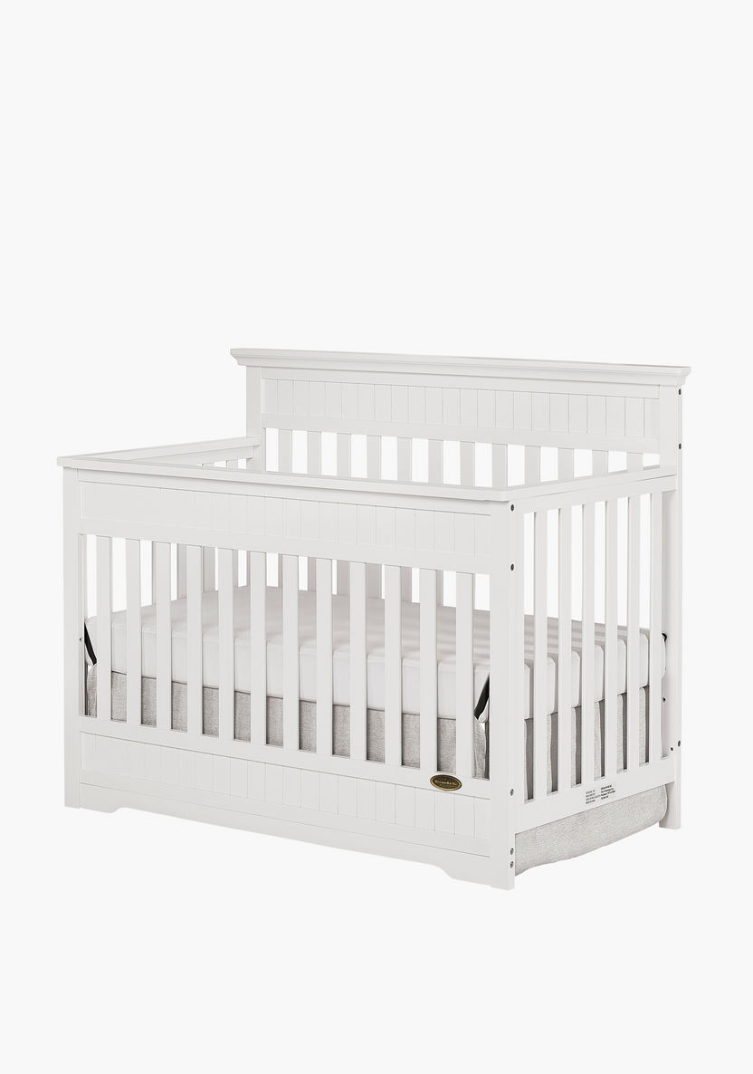 Dream On Me Cheasapeake Grey 3-in-1 Convertible Wooden Crib (Up to 5 years)-Baby Cribs-image-4