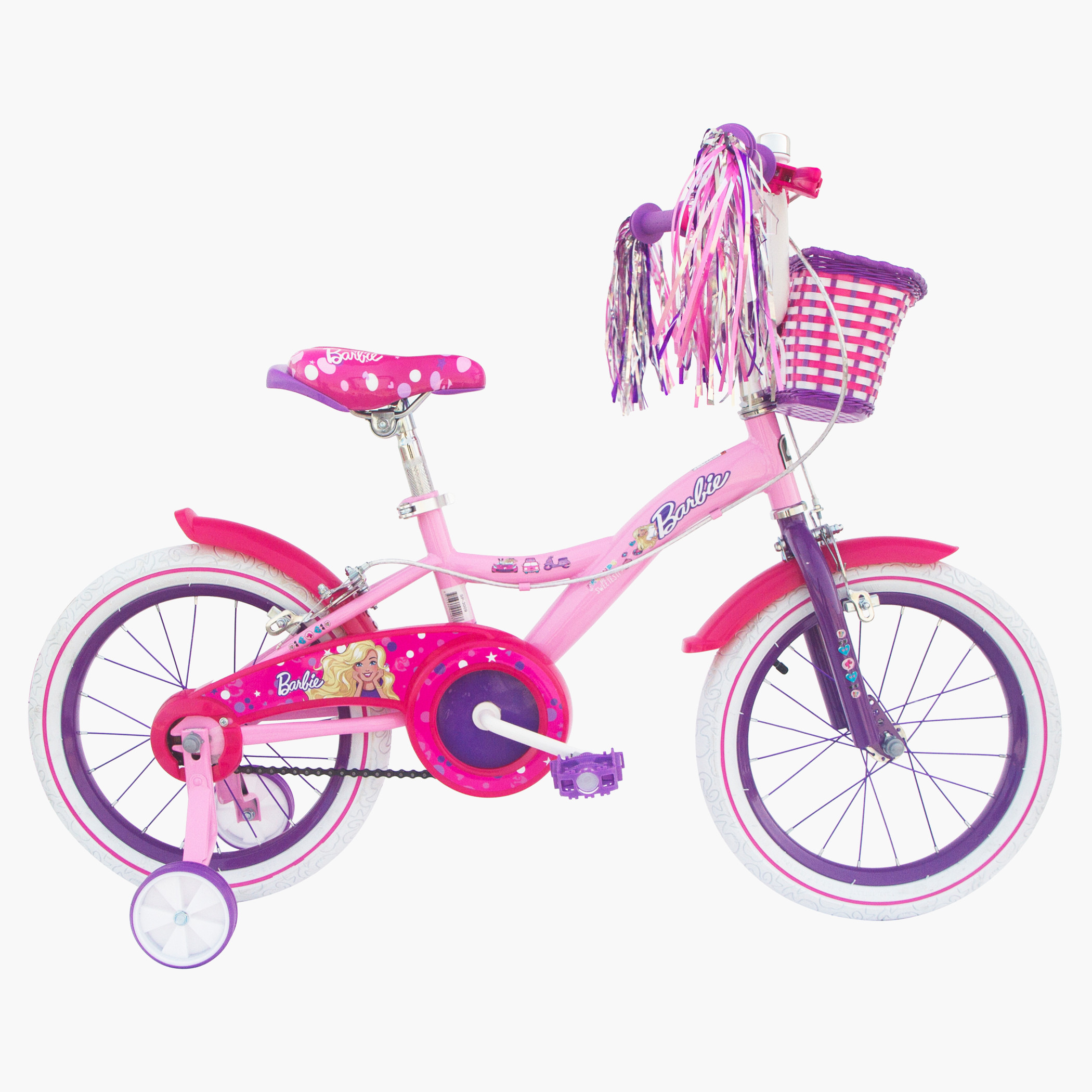 Barbie Bicycle with Free 2 Wheel Scooter and Helmet 16 inches