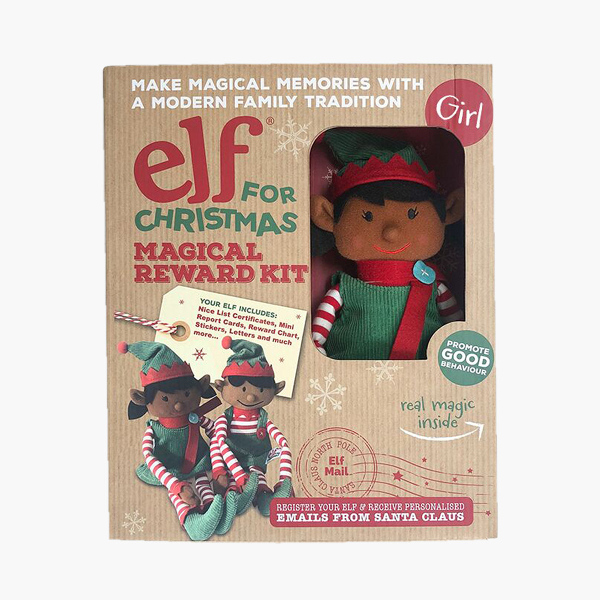 Christmas discount elf family doll boy and girl