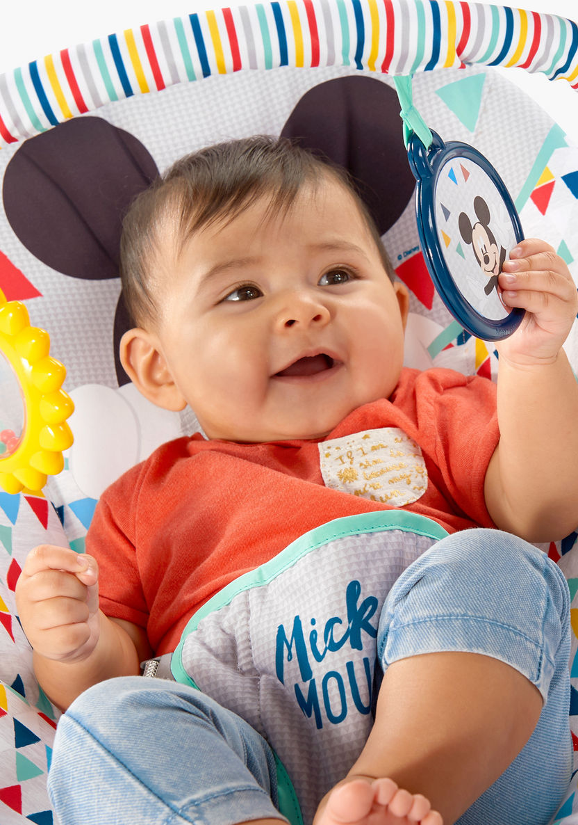 Bright Starts Mickey Mouse Print Baby Bouncer-Baby and Preschool-image-9