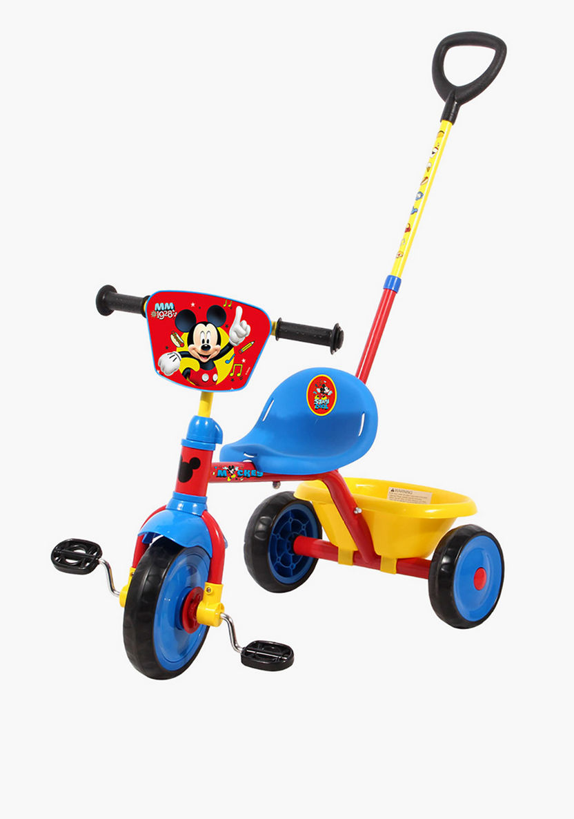 Disney Mickey Mouse Trike with Push Handle-Bikes and Ride ons-image-0