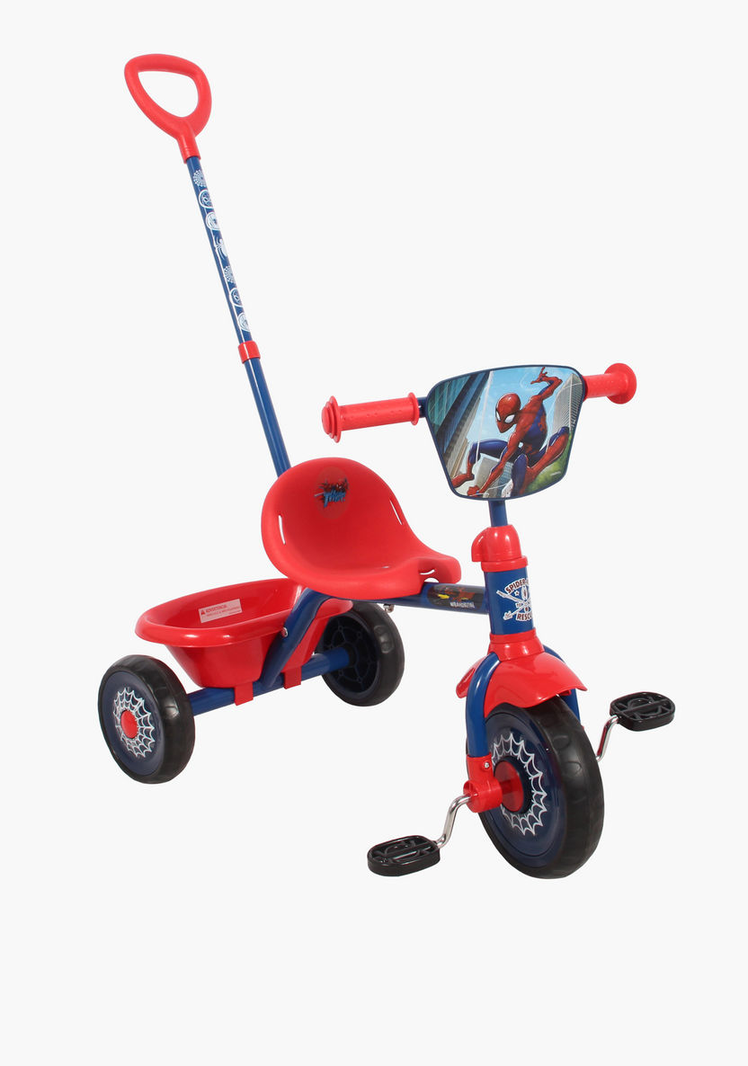 Disney Spider-Man Trike with Push Handle-Bikes and Ride ons-image-0