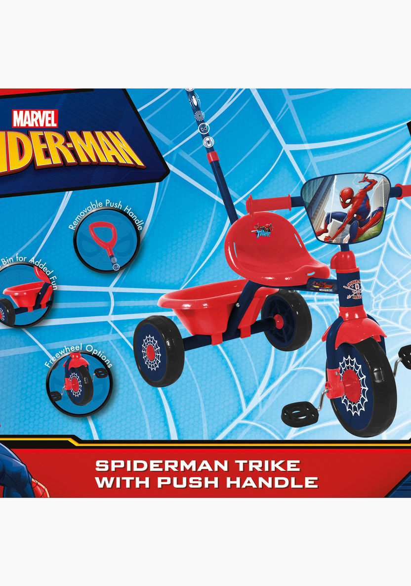 Disney Spider-Man Trike with Push Handle-Bikes and Ride ons-image-3