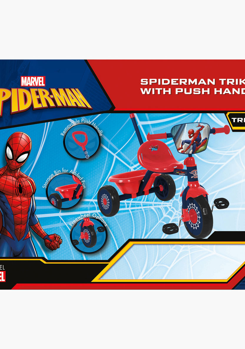 Disney Spider-Man Trike with Push Handle-Bikes and Ride ons-image-4