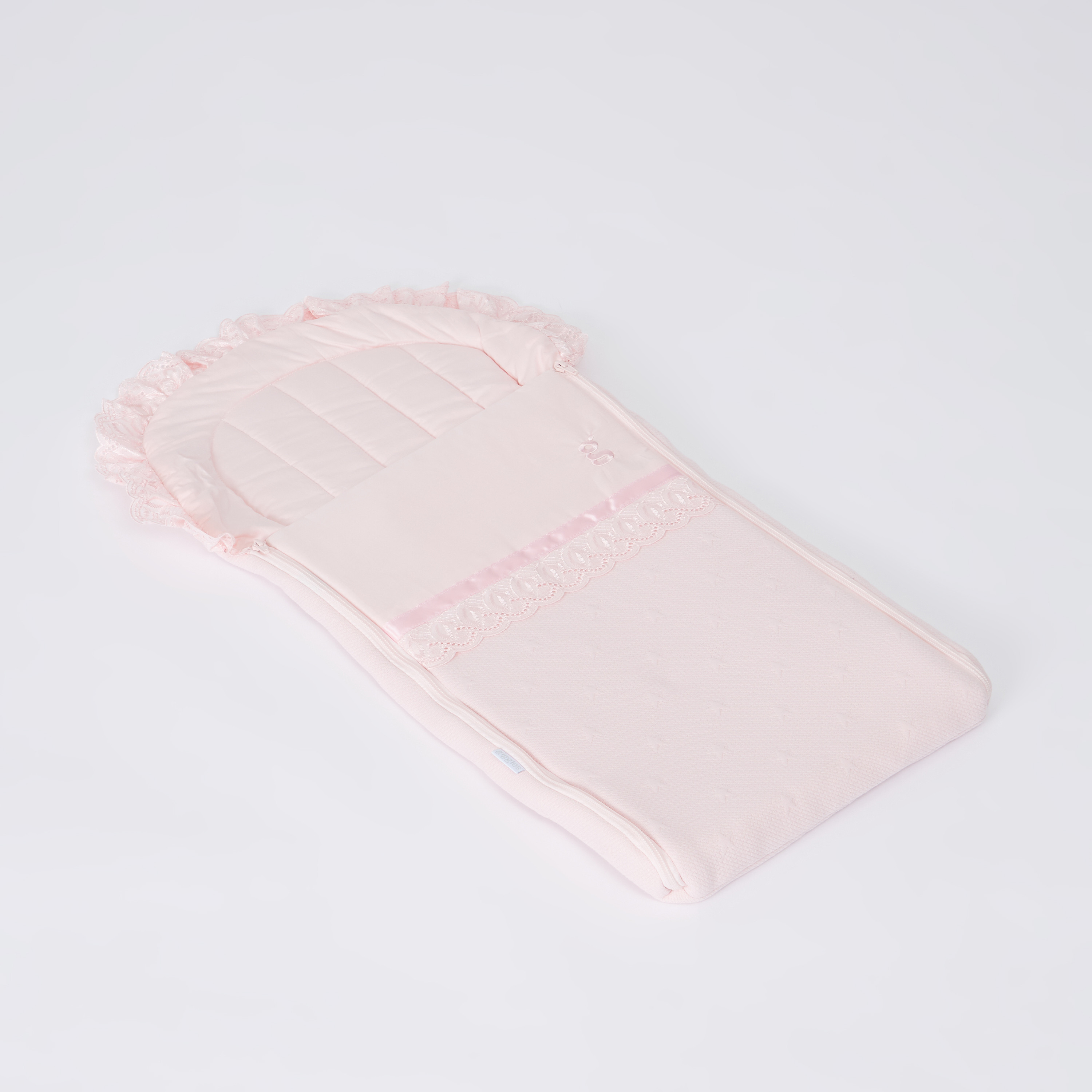 Giggles Lace Detail Nest Bag-baby-nursery-blanketsandswaddles-swaddlesandsleepingbags-image-1