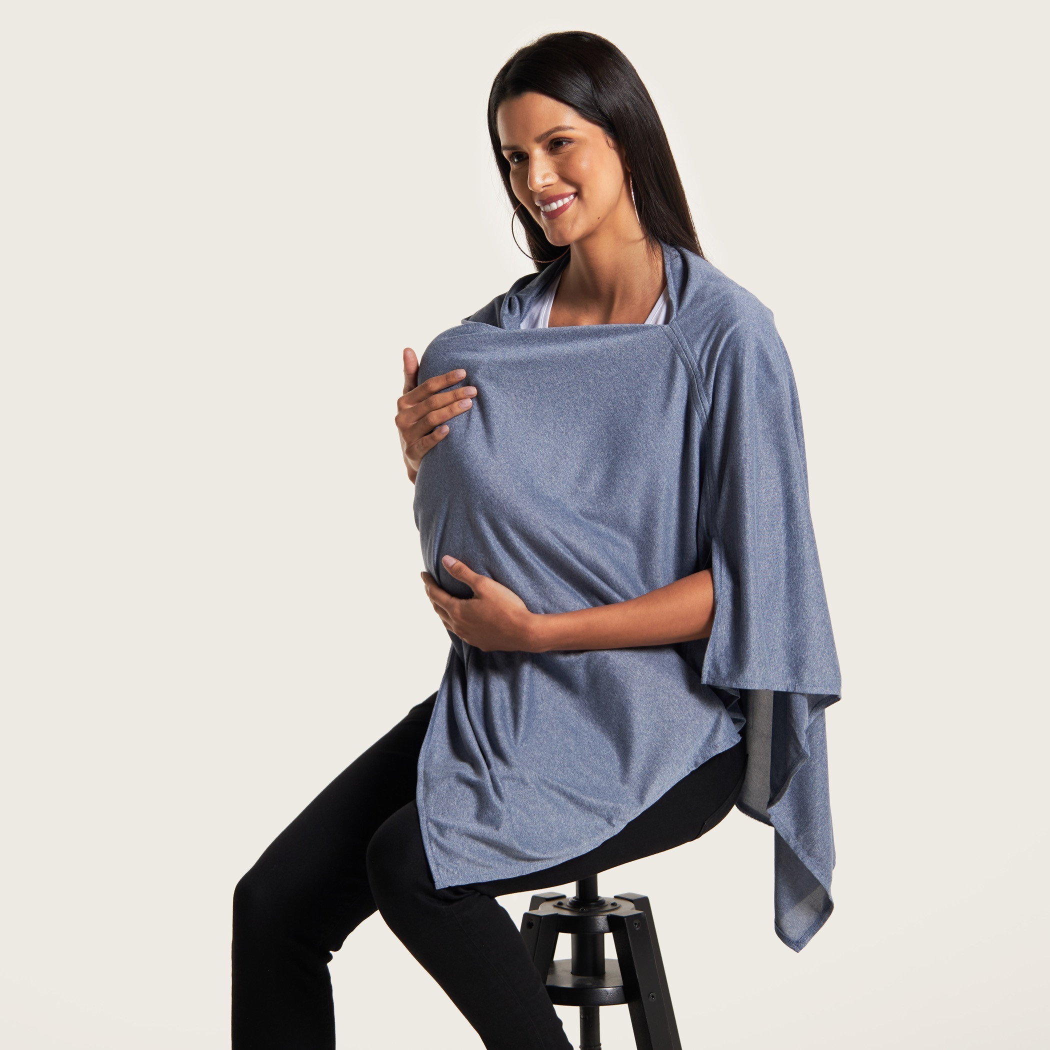 Giggles Solid 6-in-1 Nursing Poncho-baby-feeding-breastfeedingandcare-image-1