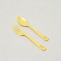 Disney Winnie-the-Pooh Face Print Spoon and Fork