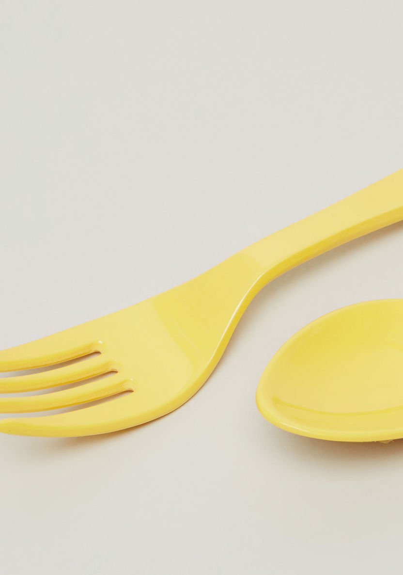 Disney Winnie-the-Pooh Face Print Spoon and Fork-Mealtime Essentials-image-2