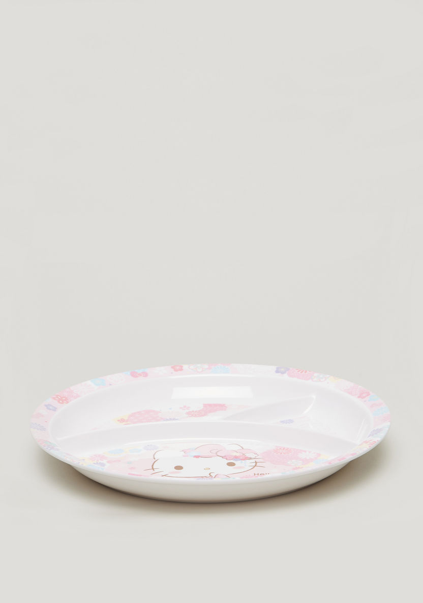 Hello Kitty Print Section Plate - 10 inches-Mealtime Essentials-image-2